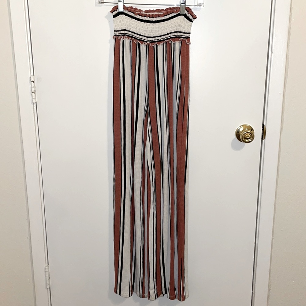 Flowy striped beach pants